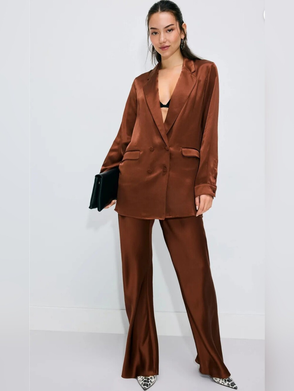 Silk Laundry Relaxed Double Button Blazer Women Size XS